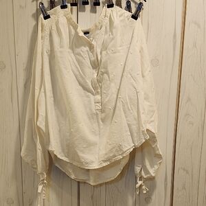 Old Navy Cream Button Down Shirt